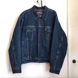 Levi Strauss Signature Vintage Trucker Denim Blue Jean Jacket